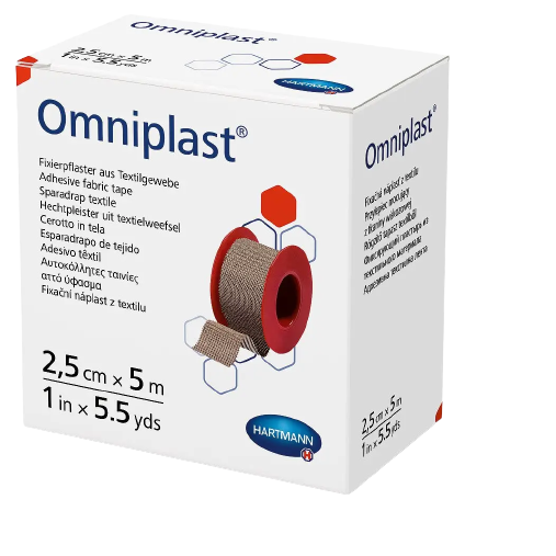 Пластир фіксуючий текстильний Omniplast® 2,5см х 5м 1шт